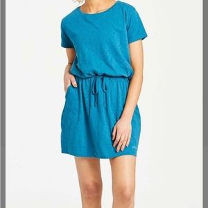 Excellent condition, XL Life is Good Turquoise Cotton Dress